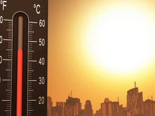 Thermometer reaching high temperatures