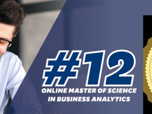 #12 Online Master of Science in Business Analytics Fortune Best Online Master's Business Analytics Programs