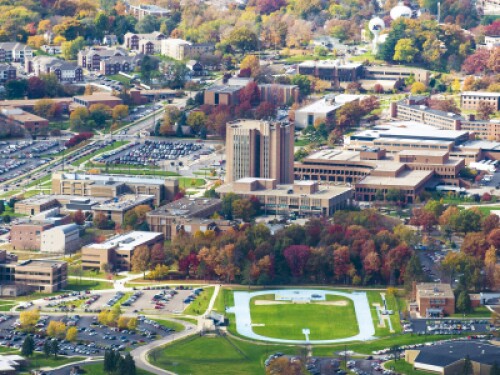 Kent campus from above