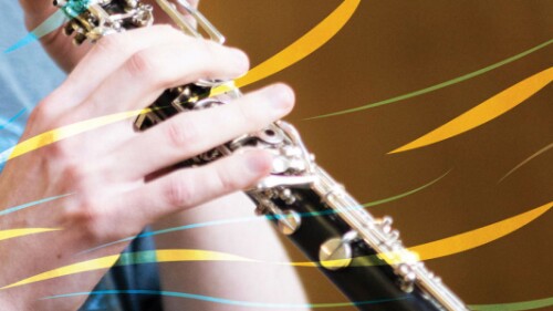 hand playing clarinet