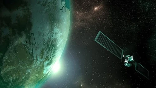 Satellite in orbit around a planet
