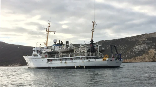 A Marine Science research vessel