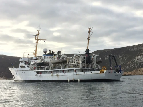 A Marine Science research vessel