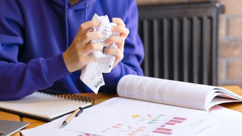 A,Crumpled,And,Ruined,Piece,Of,Paper,With,Notes,On