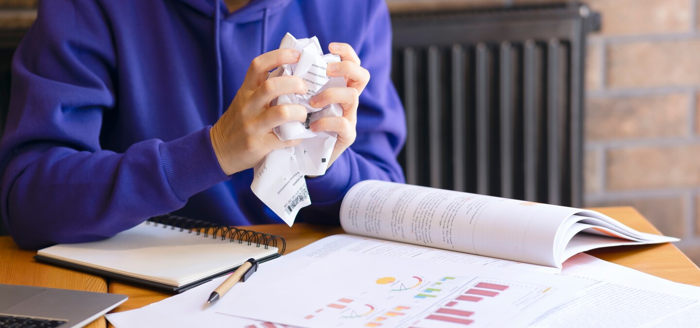 A,Crumpled,And,Ruined,Piece,Of,Paper,With,Notes,On
