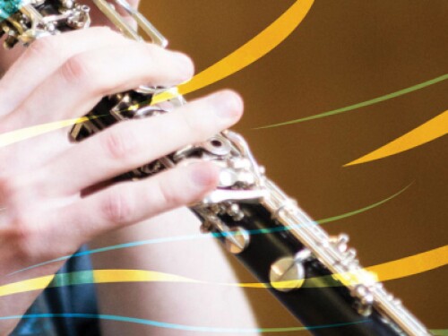 hand playing clarinet