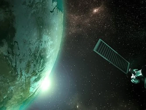 Satellite in orbit around a planet