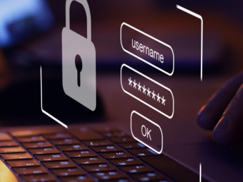 screen with username and password form login